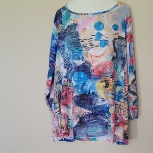 Colorful Abstract Women's Top